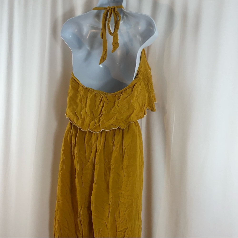 Flying Tomato Rayon ruffle neckline halter jumpsuit S - Picture 14 of 14
